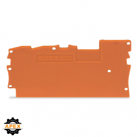 WAGO | 2020-1392 | END AND INTERMEDIATE PLATE; ORANGE