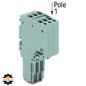 WAGO | 2020-207 | 2-CONDUCTOR FEMALE CONNECTOR; 1.5 MM²; 7-P
