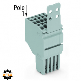 WAGO | 2020-214/135-000 | 2-CONDUCTOR FEMALE CONNECTOR; STRA