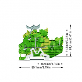 WAGO | 2020-2237 | 2-CONDUCTOR/2-PIN, DOUBLE-DECK CARRIER TE