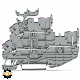 WAGO | 2020-2238 | 2-CONDUCTOR/2-PIN, DOUBLE-DECK CARRIER TE