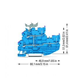 WAGO | 2020-2239 | 2-CONDUCTOR/2-PIN, DOUBLE-DECK CARRIER TE