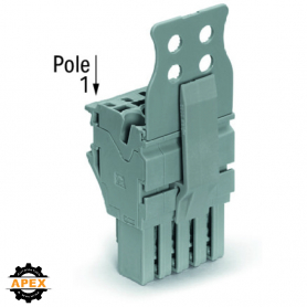 WAGO | 2022-107/145-000 | 1-CONDUCTOR FEMALE PLUG; STRAIN RE