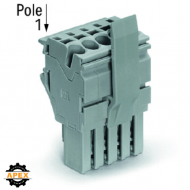 WAGO | 2022-110/123-000 | 1-CONDUCTOR FEMALE PLUG; LOCKING L