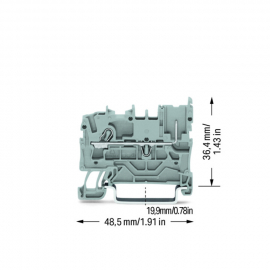 WAGO | 2022-1201 | 1-CONDUCTOR/1-PIN CARRIER TERMINAL BLOCK;