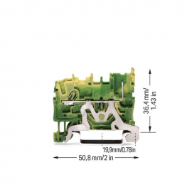 WAGO | 2022-1207 | 1-CONDUCTOR/1-PIN GROUND CARRIER TERMINAL