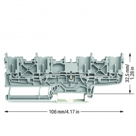 WAGO | 2022-1801 | X-COM S 4-PIN CARRIER TERMINAL BLOCK; FOR