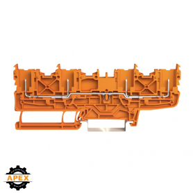 WAGO | 2022-1802 | 4-PIN CARRIER TERMINAL BLOCK ORANGE