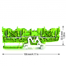 WAGO | 2022-1807 | X-COM S 4-PIN GROUND CARRIER TERMINAL BLO