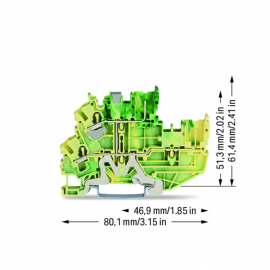 WAGO | 2022-2207/999-953 | 2-CONDUCTOR/2-PIN, DOUBLE-DECK CA