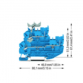 WAGO | 2022-2234 | 1-CONDUCTOR/1-PIN, DOUBLE-DECK TB, THROUG