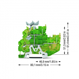 WAGO | 2022-2237 | 2-CONDUCTOR/2-PIN, DOUBLE-DECK CARRIER TE