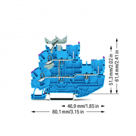 WAGO | 2022-2239 | 2-CONDUCTOR/2-PIN, DOUBLE-DECK CARRIER TE