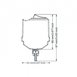 WAGO | 2042-1108 | SWITCH-MOD CO-MOM 250VAC, TRANSLUCENT