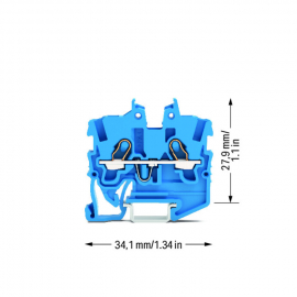 WAGO | 2050-1204 | 2-CONDUCTOR MINIATURE THROUGH TB WITH OPE