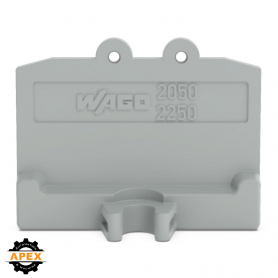 WAGO | 2050-381 | END PLATE WITH FIXING FLANGE 1.3 MM THICK,