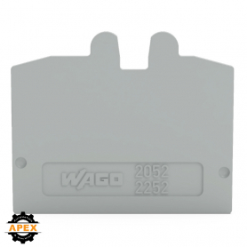 WAGO | 2052-1291 | END PLATE GRAY