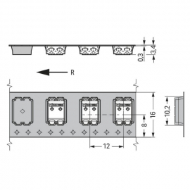 WAGO | 2059-302/998-403 | SMD PCB TERMINAL BLOCK; 0.5 MM²; P