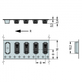 WAGO | 2059-321/998-403 | SMD PCB TERMINAL BLOCK; 0.5 MM²; P