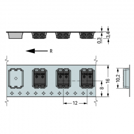 WAGO | 2059-322/998-403 | SMD PCB TERMINAL BLOCK; 0.5 MM²; P