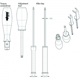 WAGO | 206-701 | TORQUE WRENCH M8 AND M12; ASSEMBLY KIT