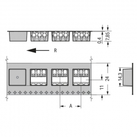 WAGO | 2060-1451/998-404 | THR PCB TERMINAL BLOCK; PUSH-BUTT