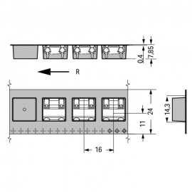 WAGO | 2060-1852/998-404 | THR PCB TERMINAL BLOCK; PUSH-BUTT