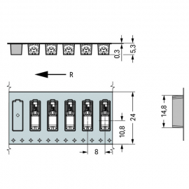 WAGO | 2060-451/998-404 | SMD PCB TERMINAL BLOCK; PUSH-BUTTO