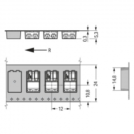 WAGO | 2060-452/998-404 | SMD PCB TERMINAL BLOCK; PUSH-BUTTO