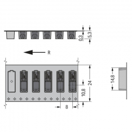 WAGO | 2060-471/998-404 | SMD PCB TERMINAL BLOCK; PUSH-BUTTO