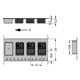 WAGO | 2060-472/998-404 | SMD PCB TERMINAL BLOCK; PUSH-BUTTO