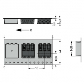 WAGO | 2060-473/998-404 | SMD PCB TERMINAL BLOCK; PUSH-BUTTO