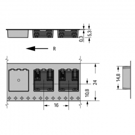 WAGO | 2060-872/998-404 | SMD PCB TERMINAL BLOCK; PUSH-BUTTO