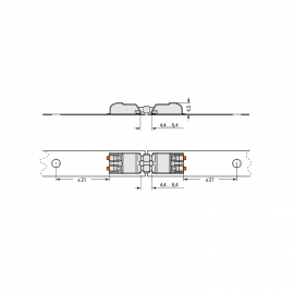 WAGO | 2060-951/028-000 | BOARD-TO-BOARD LINK; PIN SPACING 4