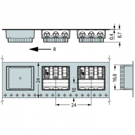 WAGO | 2061-1603/998-404 | THR PCB TERMINAL BLOCK; PUSH-BUTT