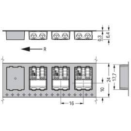 WAGO | 2061-602/998-404 | SMD PCB TERMINAL BLOCK PUSH-BUTTON