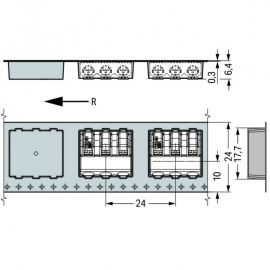 WAGO | 2061-603/998-404 | SMD PCB TERMINAL BLOCK; PUSH-BUTTO