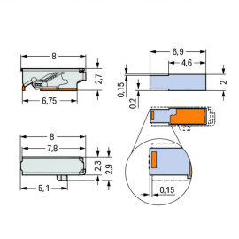 WAGO | 2065-100/998-403 | SMD PCB TERMINAL BLOCK; PUSH-BUTTO