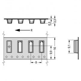 WAGO | 2065-101/998-403 | SMD PCB TERMINAL BLOCK; 0.75 MM²;