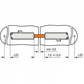 WAGO | 2065-131 | BOARD-TO-BOARD LINK; PIN SPACING 6.5 MM; L