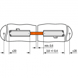 WAGO | 2065-133 | BOARD-TO-BOARD LINK; PIN SPACING 6.5 MM; L