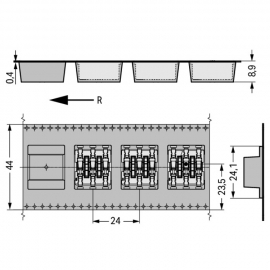 WAGO | 2070-453/998-406 | THROUGH-BOARD SMD PCB TERMINAL BLO