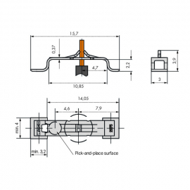 WAGO | 2075-381/997-404 | THROUGH-BOARD SMD PCB TERMINAL BLO