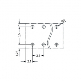 WAGO | 2086-1102 | THR PCB TERMINAL BLOCK, PUSH-BUTTON 1.5 M