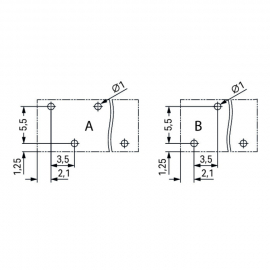 WAGO | 2086-1122 | THR PCB TERMINAL BLOCK, PUSH-BUTTON 1.5 M