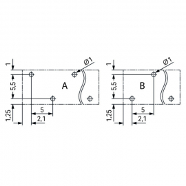 WAGO | 2086-3122 | THR PCB TERMINAL BLOCK, PUSH-BUTTON 1.5 M