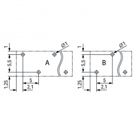 WAGO | 2086-3125 | THR PCB TERMINAL BLOCK, PUSH-BUTTON 1.5 M