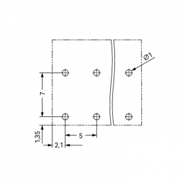 WAGO | 2086-3203 | THR PCB TERMINAL BLOCK, PUSH-BUTTON 1.5 M