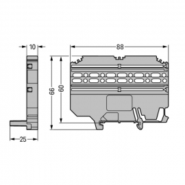 WAGO | 209-148 | MULTI MOUNTING ADAPTER; FOR MALE AND FEMALE