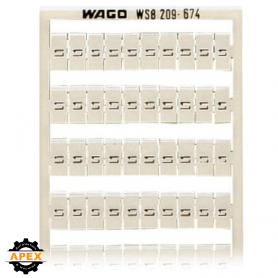 WAGO | 209-674 | WSB MARKING CARD; AS CARD; MARKED; L1 (100X